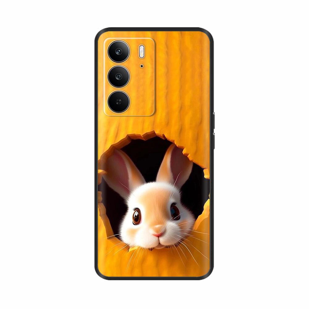 For Realme 14x 5G Phone Cases Funny Camera Protection Soft Liquid Silicone Back Cover for Oppo Realme C75 4G realmeC75 Fundas