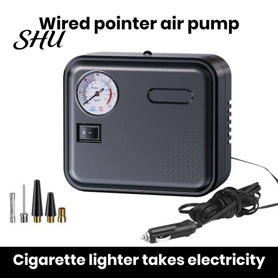 Easy-to-use Tire Pump For Cars 120W Portable Car Electric Air Mini Inflator Compact with Long Cord 12V Compressor Motorcycles Pressure Gauge Reliable