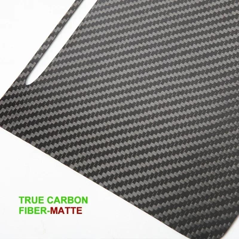 Center Console Cover For Tesla Model 3 Y Real Carbon Fiber Central Control Armrest Panel Trim Car Interior Accessories 2025-2025