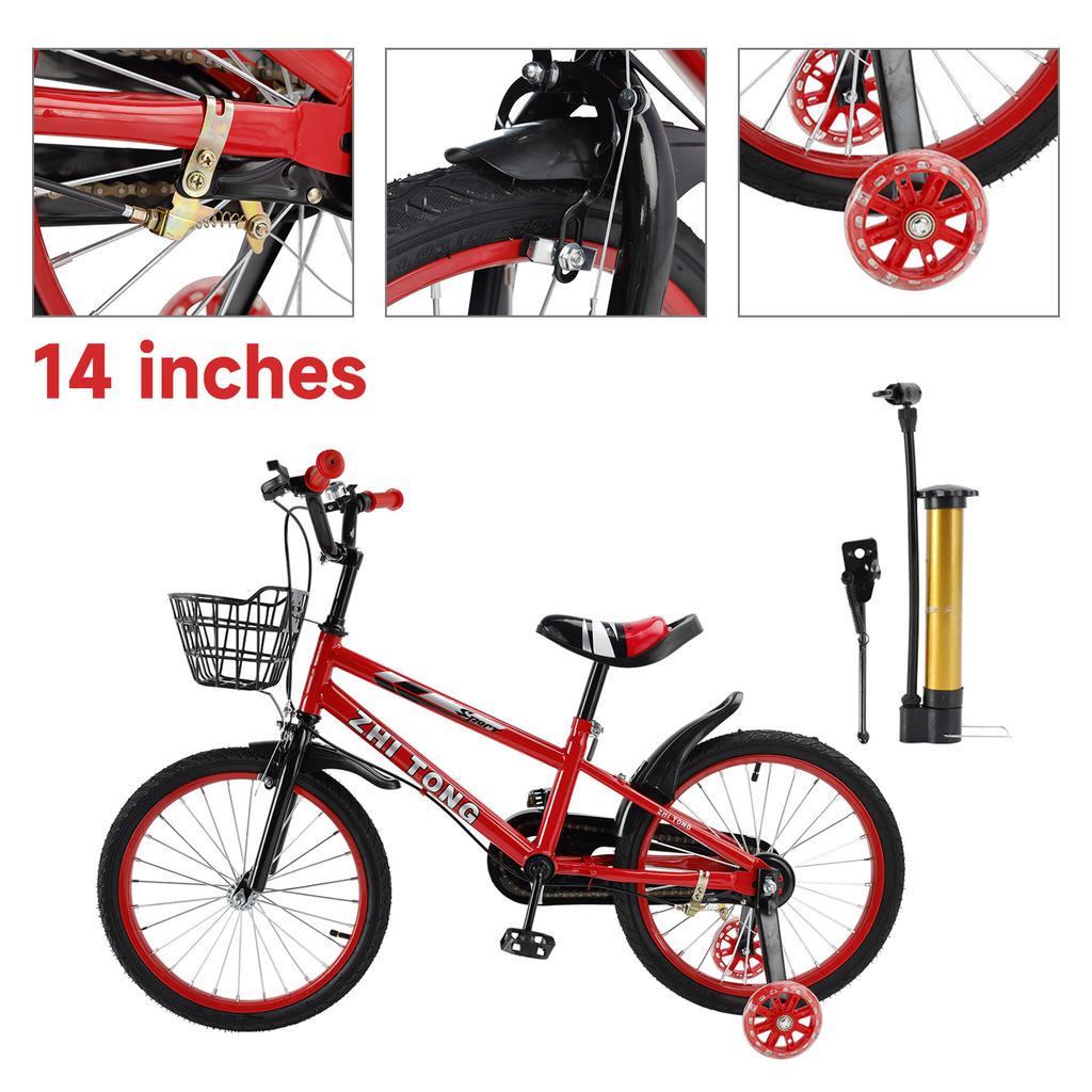 14 inches Kid's Bike Child Bicycle Boys and Girls with auxiliary wheels