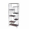 DKD Home Decor-Shelving DKD Home Decor Silver Steel Wood MDF (80x40x200cm)