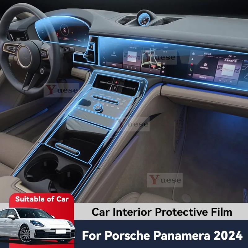 For PORSCHE PANAMERA 2024 Auto Central Control Screen TPU Navigation Anti Scratch interior Protection Film Sticker