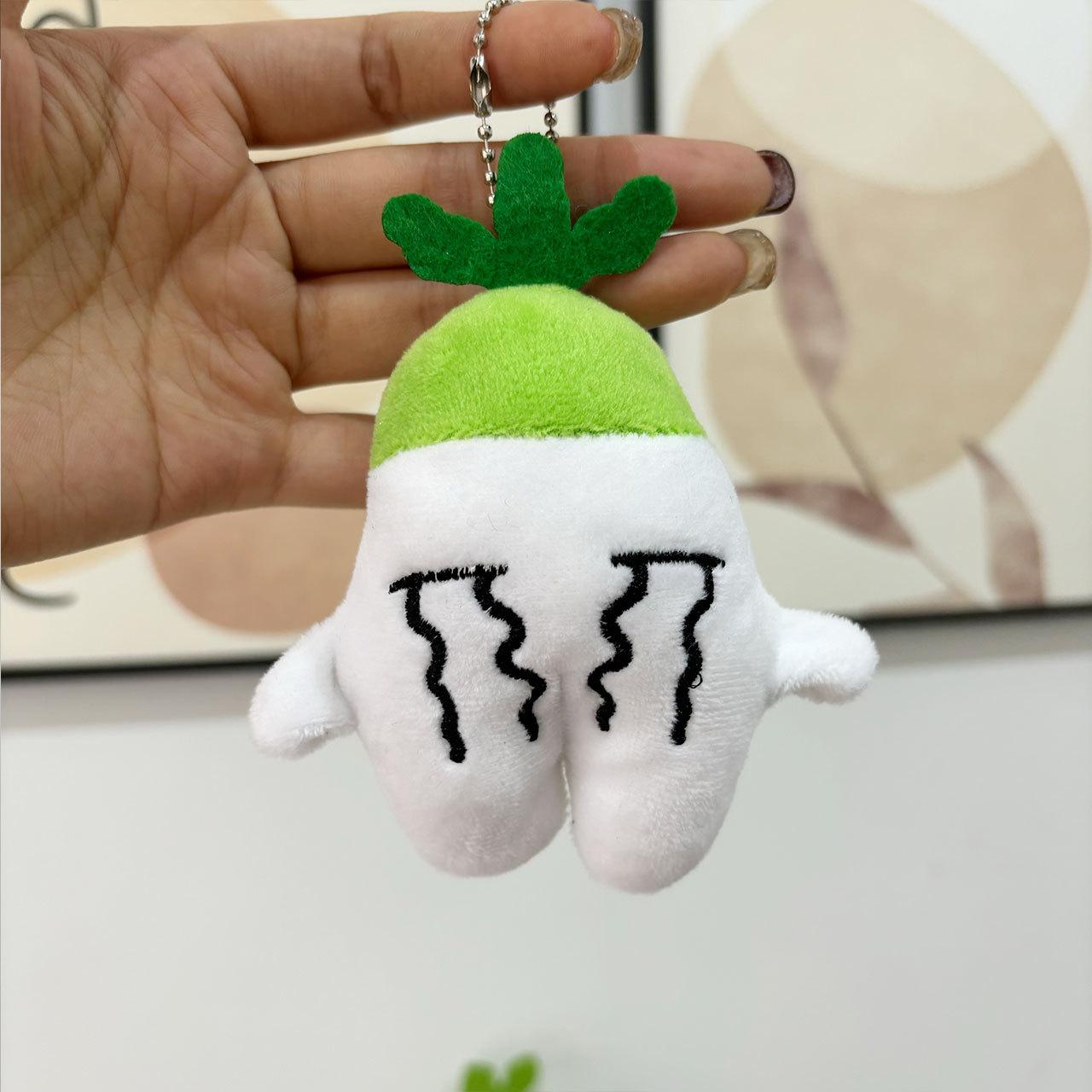 

Crying Sweet Carrot Plush Keychain Adorable Animated Stuffed Toy Kids For Bead Chain