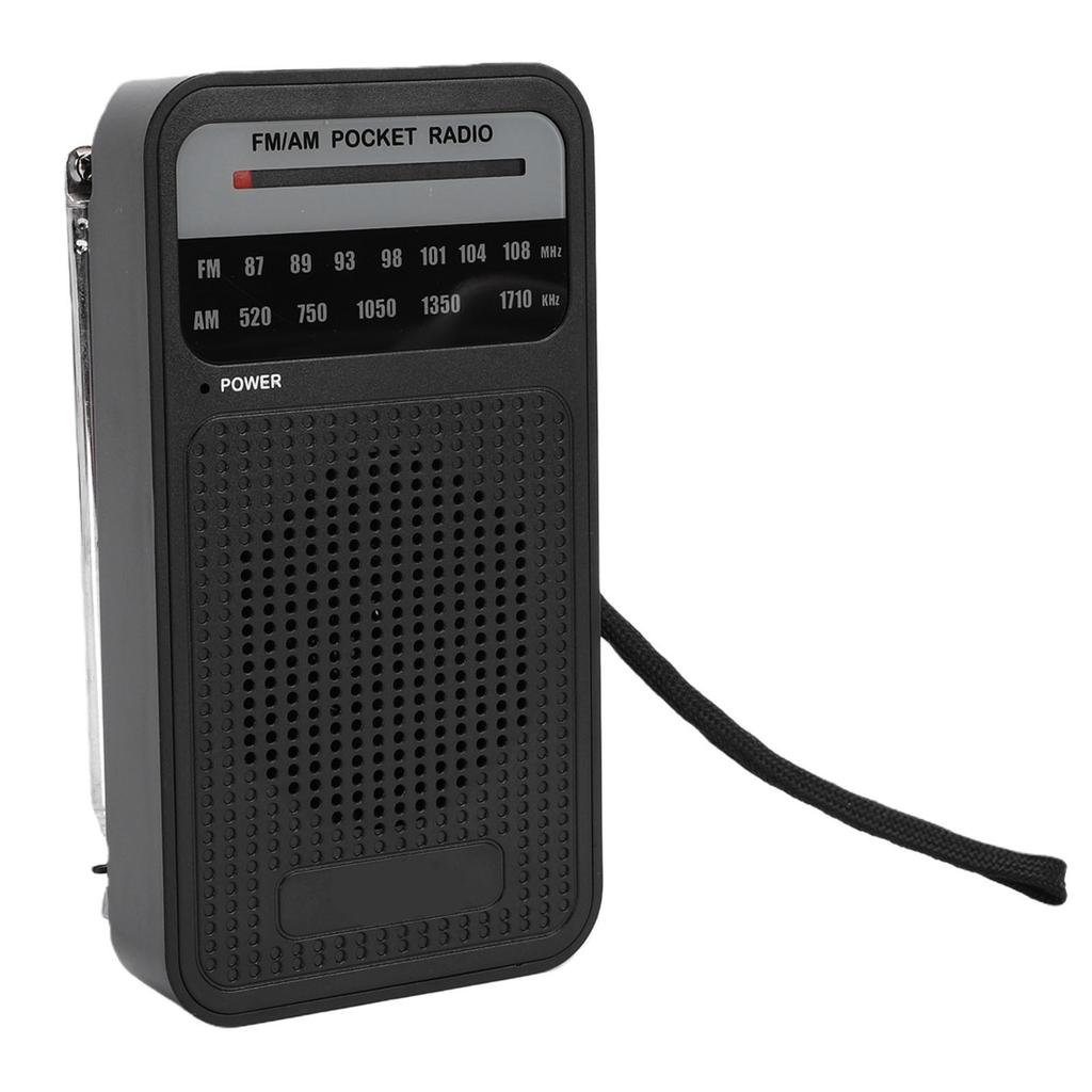 Portable AM FM Radio Anti Interference Transistor Radio with Loud Speaker 3.5mm Headphone Jack Battery Operated for