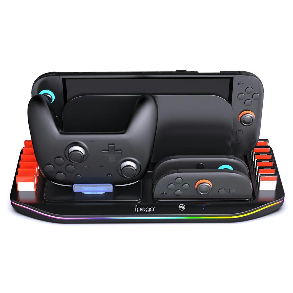 IPEGA PG-SW2048 For Nintendo Switch 2/Switch Pro Multifunctional Charging Dock Game Cards Storage Stand