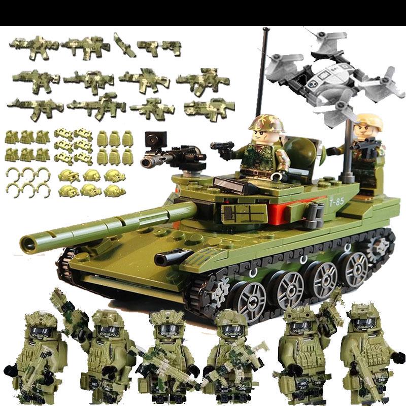 Compatible Military SWAT Armored Car Building Blocks - Educational Assembly Toy for Boys