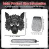 Maschera da Lupo Mannaro Maschera da Lupo con Coda Guanti Halloween Cosplay Animale Lupo Cattivo Lupo Mannaro Uomo Lupo Abbigliamento Accessori