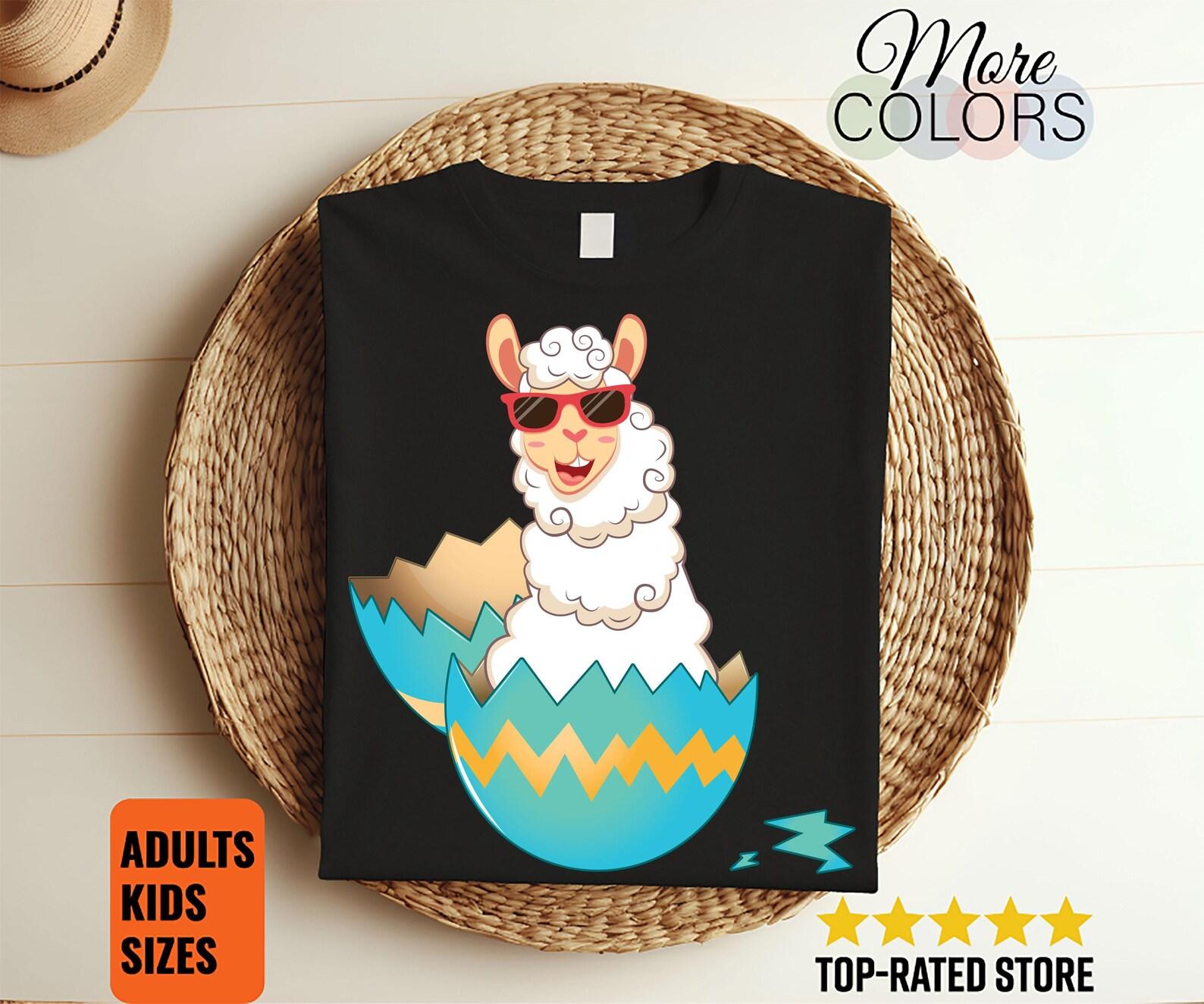 Funny Happy Easter Llama Egg Cool T-Shirt, Easter Bunny, Kids Easter,  Easter, Funny Easter Shirt, Easter Gift, Easter Gifts, 150