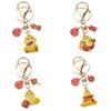 Wealth Snake Year Keychain Chinese Style Cartoon Snake Pendant New Year Key Ring  Year of Chinese
