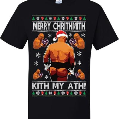 Merry Chrithmith Kith My Ath Funny Ugly Christmas T-Shirts