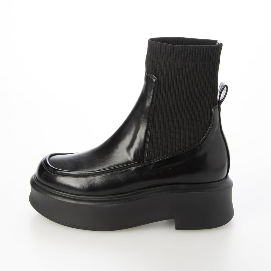 [Evol] Lightweight Knit Platform Boots