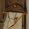 Vintage Clothes Hangers Leather+Wood Design Coat Trousers Hanger for Clothing Display Drying Rack Wardrobe Storage Organization