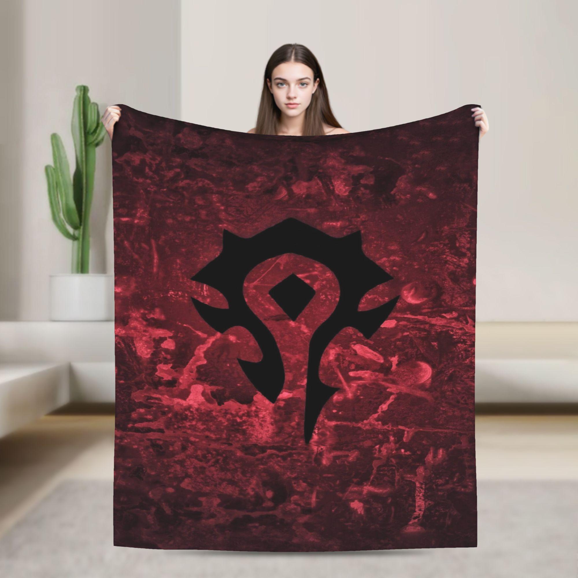 

WOW World of Warcraft Flannel Blanket Winter Soft Throw Blanket for Students Couch Chair Fluffy Bedspread Sofa Bed Cover 75x90cm