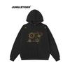 Jungle Tiger Original Design Fireworks Embroidery Hooded Sweatshirt for Men 2026 Spring American Style Heavyweight Couple Clothes