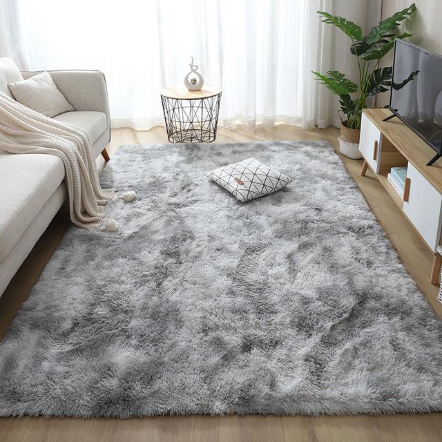 Fluffy Soft Living Room Large Carpet Furry Bedroom Area Decorative Floor Mats Home Essentials Children Tatami Nordic Velvet Rugs