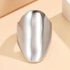 Retro Geometric Wide Band Stainless Steel Adjustable Ring