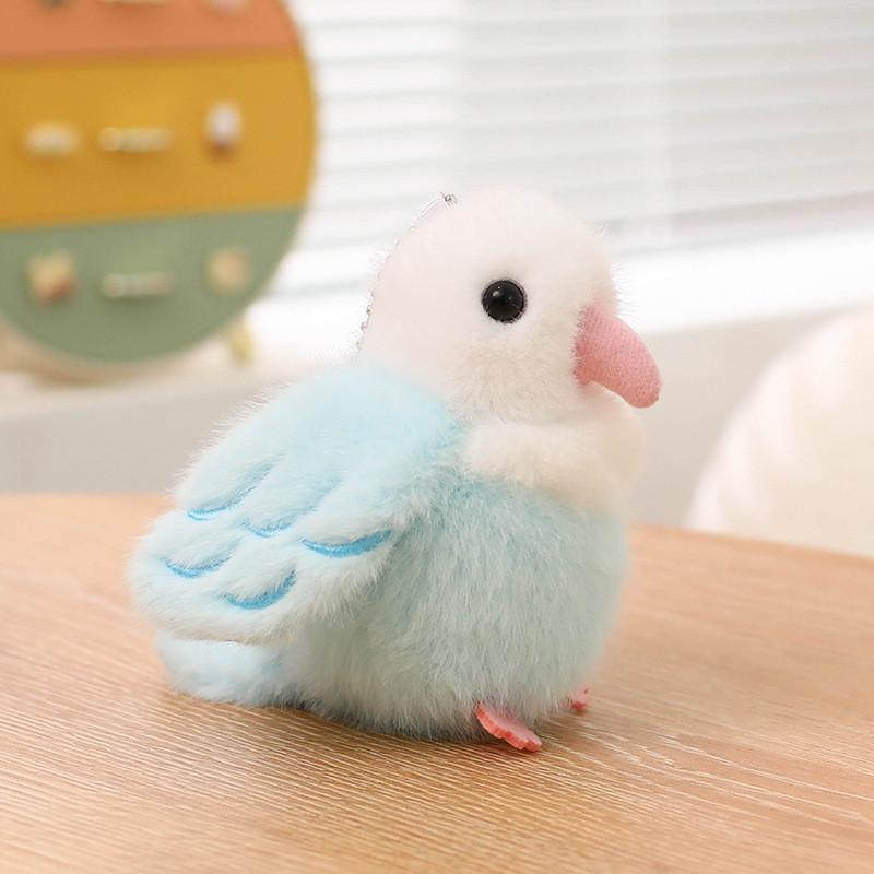 Jouet Peluche Bouquet d'Oiseaux Support Magnétique pour Épaule Pigeons Perroquets Cadeau Pour Femmes