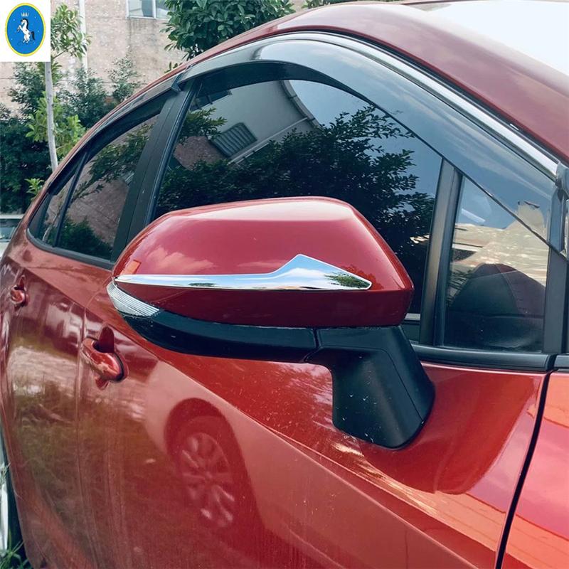 ABS Door Rearview Mirror Anti-rub Guard Stripes Rear Bumper Decor Cover Trim For Toyota Yaris   Car Chrome Accessories