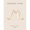Insbobo Girls' Long Sleeves Shirt 2025 Winter New Fleece-Lined Baby Girls' Bottoming Shirt Autumn and Winter Children's Top Tide