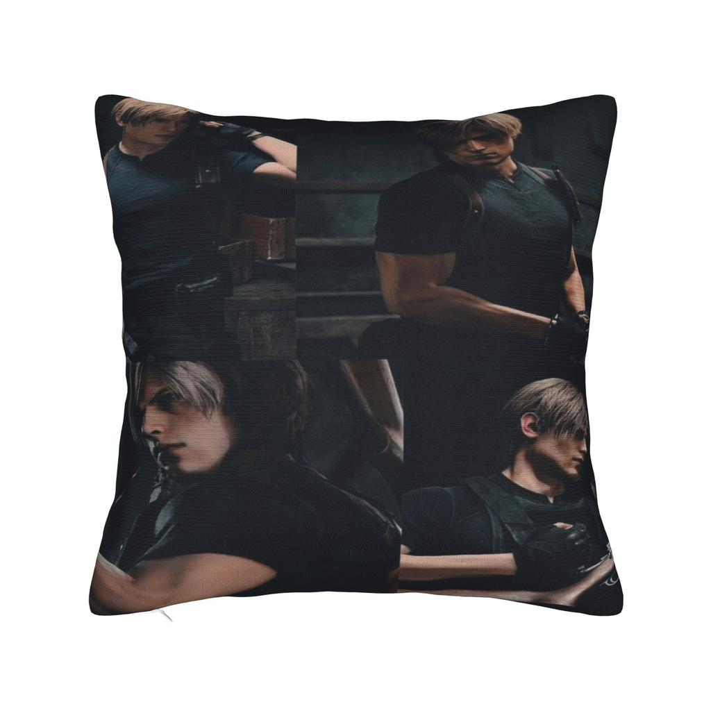 Leon Keneddy Residents Evils Printed Pillowcases Cushion Cover Throw Pillow Cover Y2K Car Decorations Square Multi Size