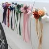 Elegant Wedding Car Door Handle Ribbon Decorations Door Handle Flower Bowknot Decoration for Wedding Car and Venues