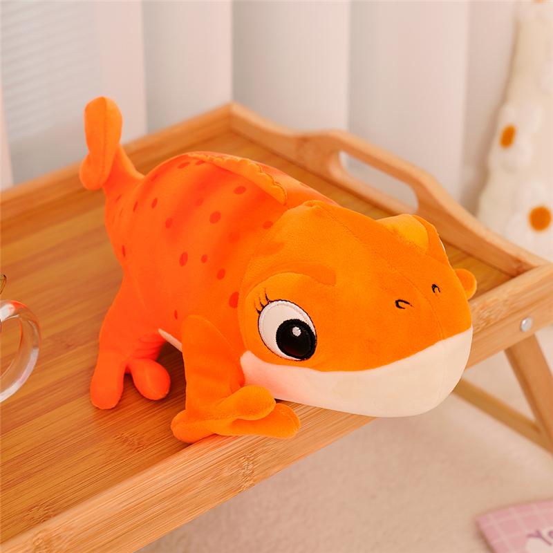 Creative 30cm Cartoon Real Like Lizard  Chameleon Plush Toys Candy Color Simulation Animal Reptile Stuffed Pillow Xmas Gifts