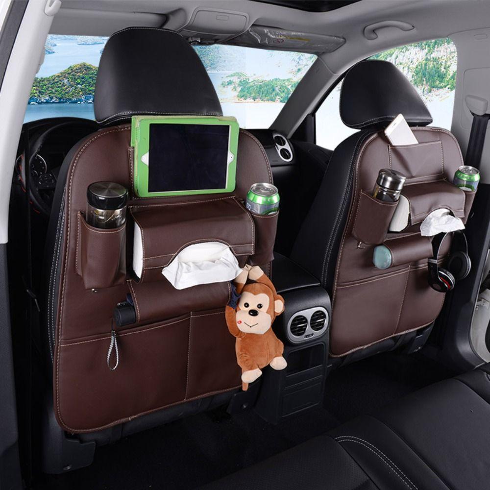 Anti-wear Storage Pockets Multi-functional Protection Pad Car Rear Seat Storage Bags Universal