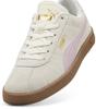 Puma Club II Suede Sneakers In Warm White/pink Lilac/green