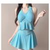 Atmosphere Swimming Suit Women's Split Two-piece Set Dopamine Color Vacation Hot Swimsuit Women