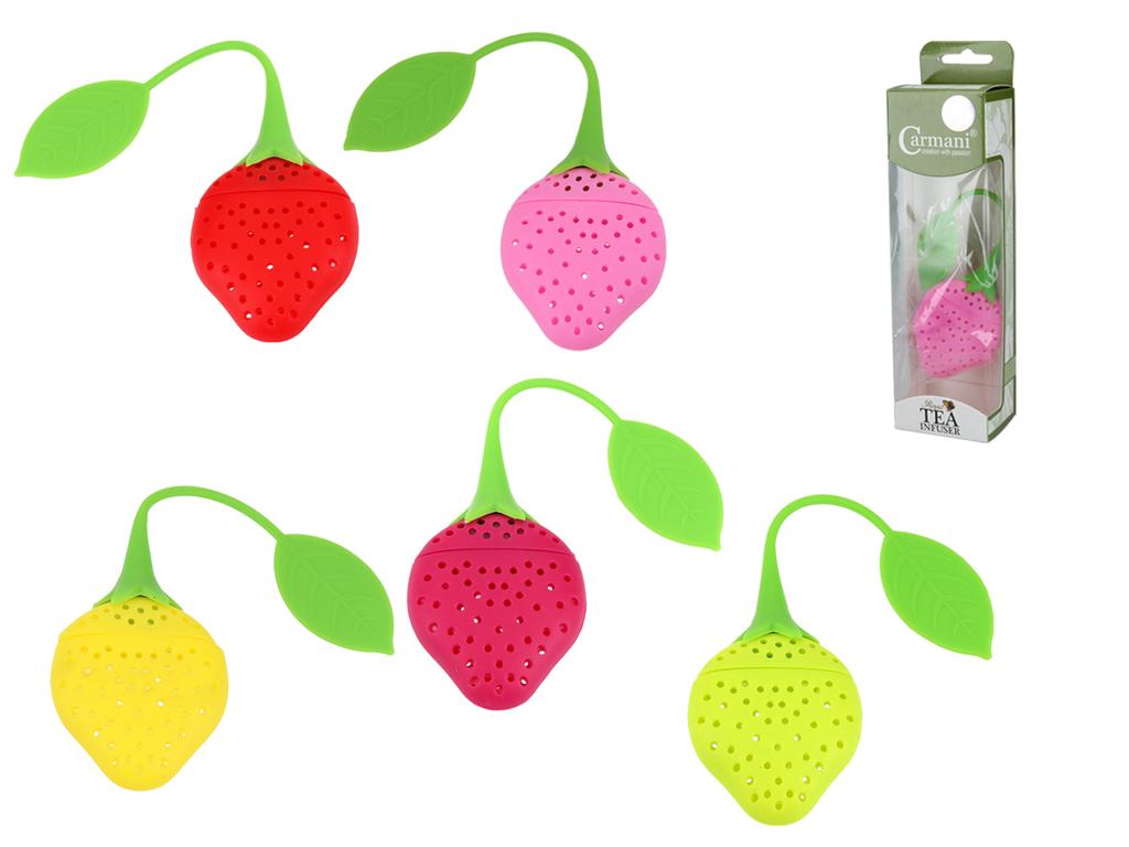Infusore per Tè Tisane Filtro in Silicone Fragola Tazza Regalo
