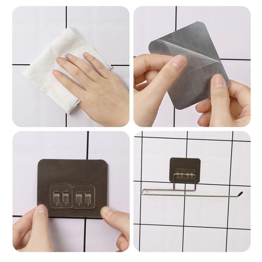 Suport pentru prosoape de perete agățat, suport pentru cârpe de vase de unică folosință, din oțel inoxidabil, bară pentru prosoape de hârtie pentru bucătărie și baie