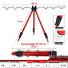 Telescopic Aluminum Surf Rod Holder Tripod for Ground Casting and Raft Fishing