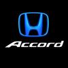 H 2pcs Car Door Projector Lamps Welcome Shadow Lights For Honda Civic Fit Jazz Accord HRV CRV City Passport Pilot Vezel stickers TP6
