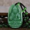 Chinese Lucky Amulet Buddha Necklace Manjushri Bodhisattva Guanyin Pendant For Men Women Long Sweater Chain Gift