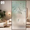 Chinese Bamboo Forest Wall Sticker Living Room Decor Static Self-adhesive Glass Door Window Privacy Film Anti Peeping  Decal