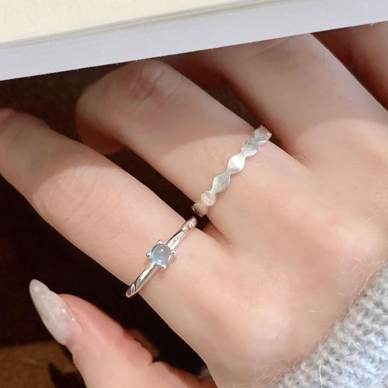 VENTFILLE 925 Sterling Silver Zircon Thin Fresh Ring For Women Minimalist Versatile Aesthetic Elegant Jewelry Gift Dropshipping