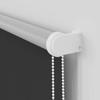 Black Blackout Roller Blind 120 x 130 cm Fabric Width 116.6 cm