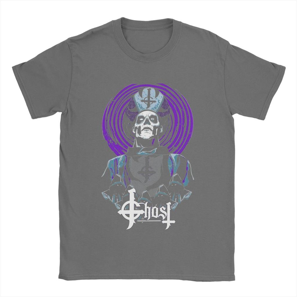Lustiger Ghost B.C.. Band-T-Shirts für Herren Rundhals Baumwoll-T-Shirts Kurzarm-Tees Geschenk Kleidung