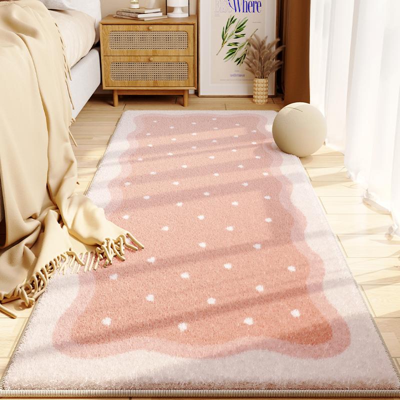 Morandi Color Bedroom Bedside Carpet Master Bedroom Bedside Floor Mat Room Premium Sense Floor Mat Long Strip Machine Washable Mat