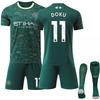 2025-26 Grüner Anzug 47 Foden Doku Fußballtrikot Nr. 9 Haaland Manchester City Drei Auswärts Grasgrün Trikot