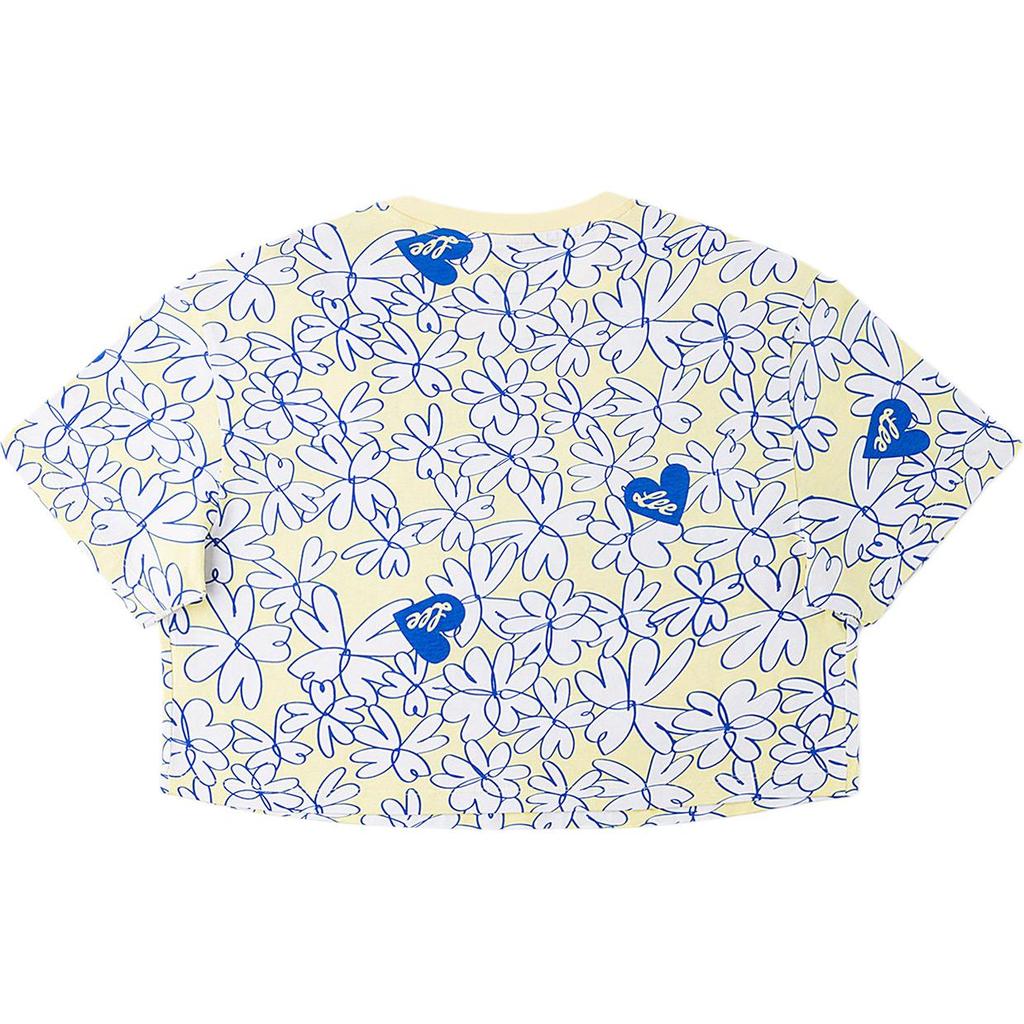 Comfortable Round Neck All Over Print Short Sleeve T-Shirt Women tops LWT010302207712A07956