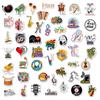 50pc Adhesive Music Decals Rock Roll Punk Vintage Stickers for Adults Kids Hydroflasks Laptop Skateboard Luggage Window