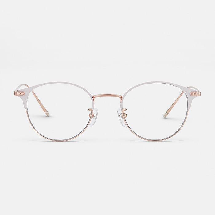 Byumaeb Half_Full Titanium Ultra-Light 8G Color Half-Rim Round