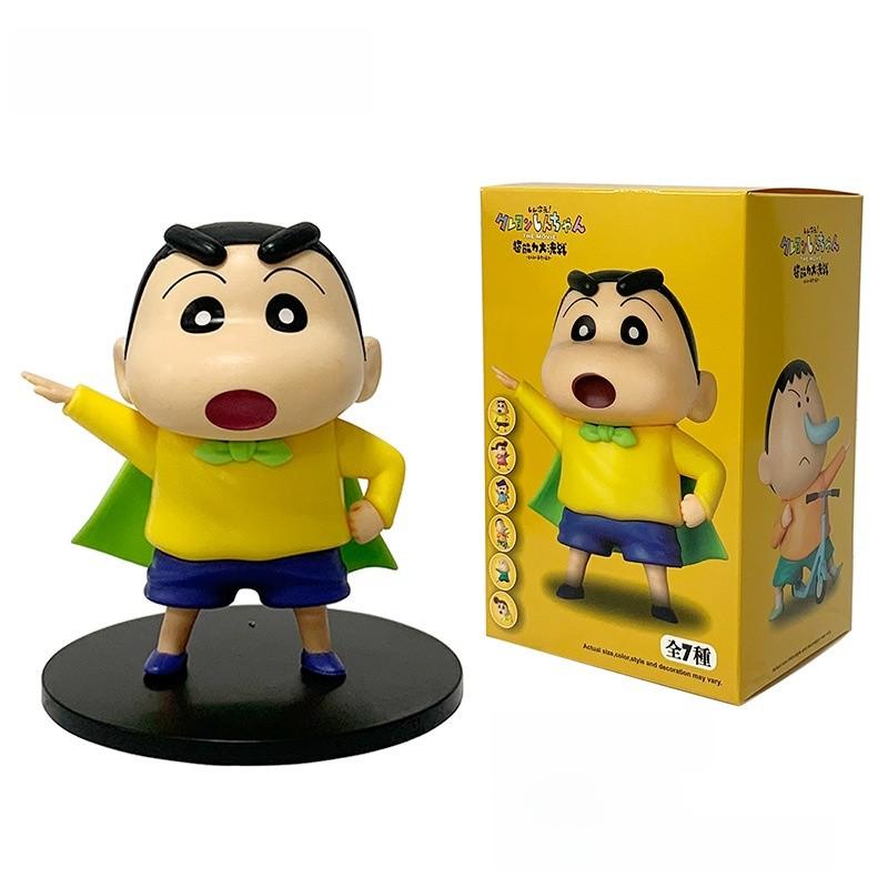 Crayon Shinchan Pvc Action Figures Set With Collectible Characters For Fans And Collectors
