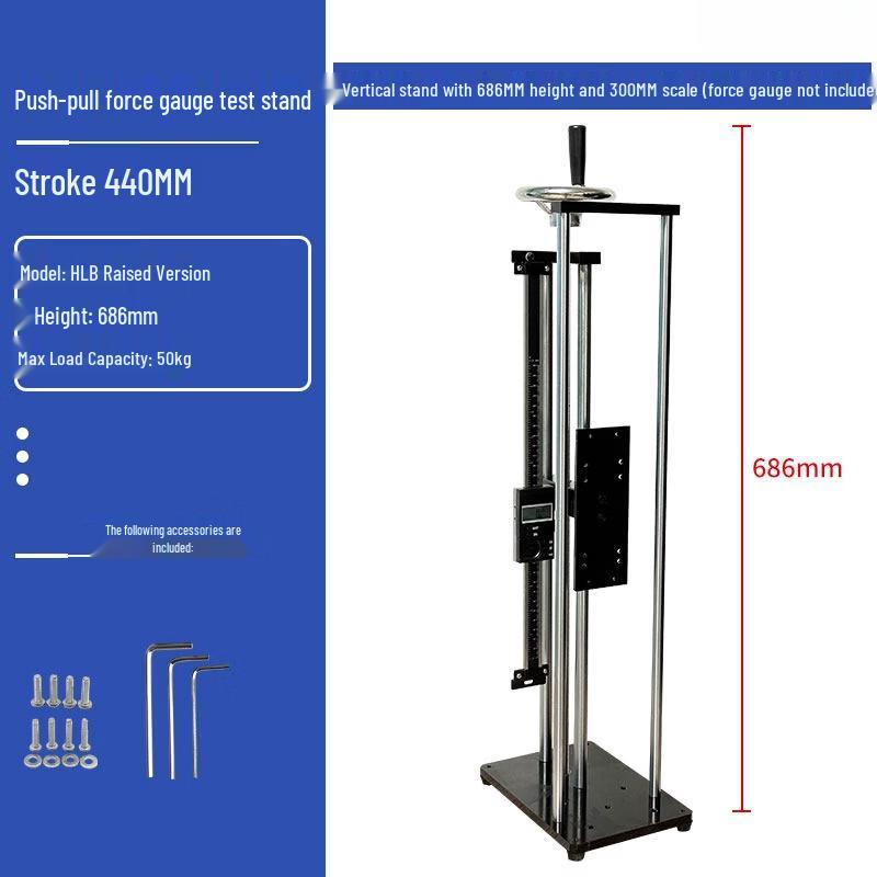 Vertical Hand-Crank Force Gauge Test Stand
