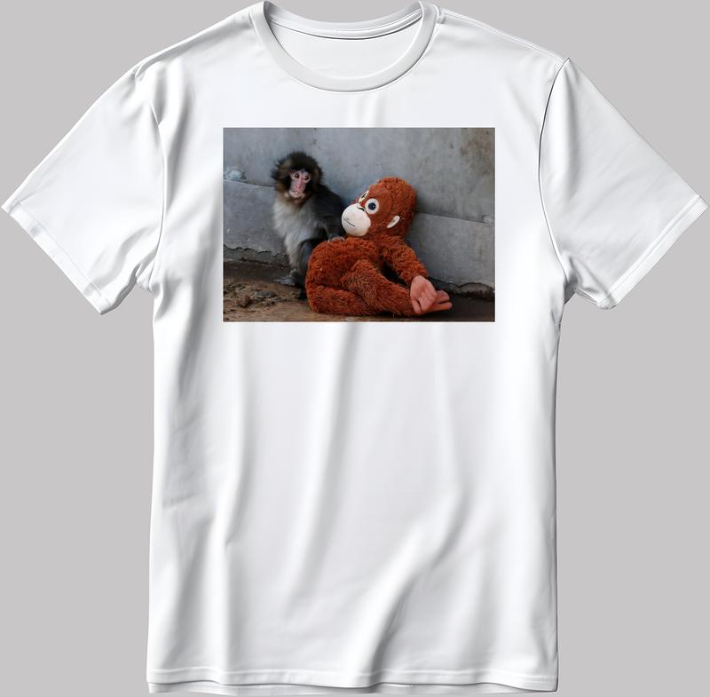 Monkey Punch Baby Monkey Funny Unisex T-Shirt M