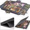 Foldable Handmade Non-Slip Felt Board Puzzle Stand with Storage, 1000-piece Capacity