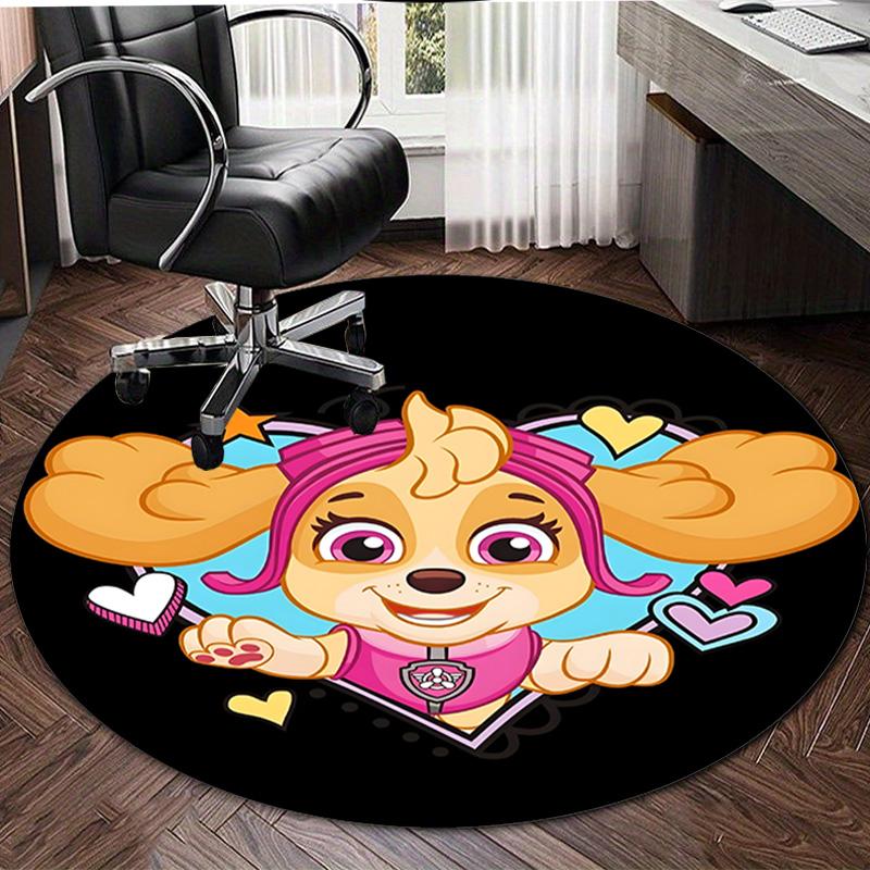 1pc Paw16 Carpet, Round Rug, Comfortable, Suitable for Entryways, Living Rooms, Office, And Bedrooms, Christmas Decoration