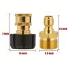 M22 14mm/15mm to 1/4" Quick Connect Adapters, 5000PSI High-Pressure Kit for Hose & Gun Accessories