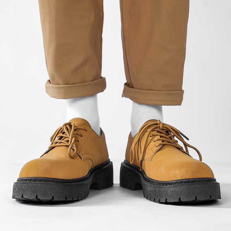 Fashion Tied Thick Sole Men's Summer High Boots White Boot Shoes Hi Tops Sneakers Men Sports Novelties To Play Snackers Casuall